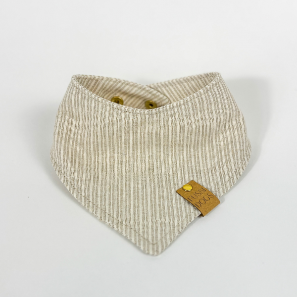 Hundehalstuch "Creme Stripe“
