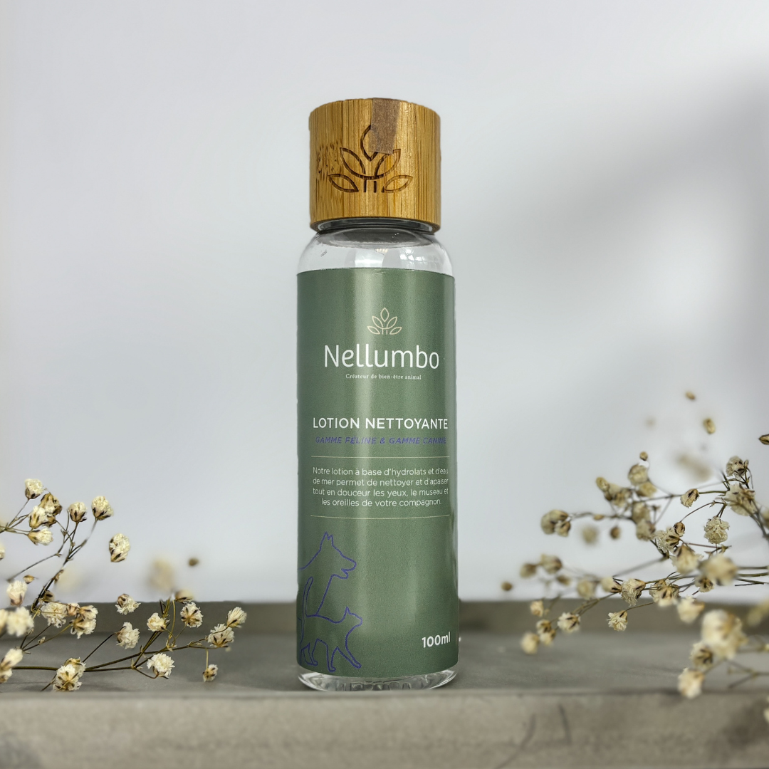 Nellumbo - Reinigungslotion für Hunde und Katzen