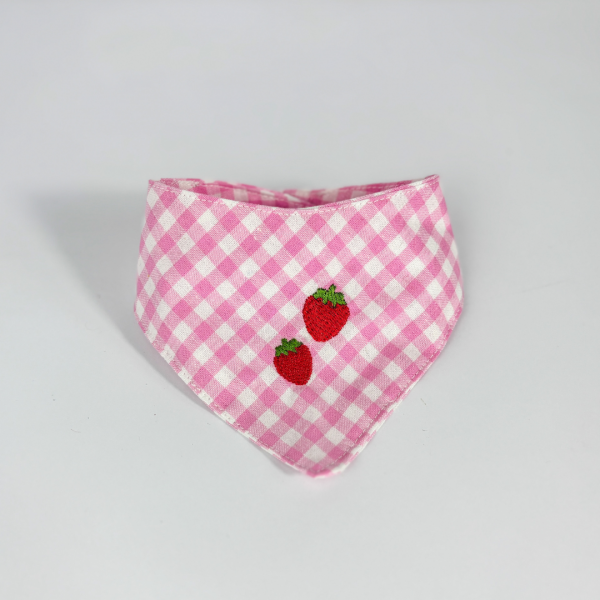 Hundehalstuch "Strawberries Rose"