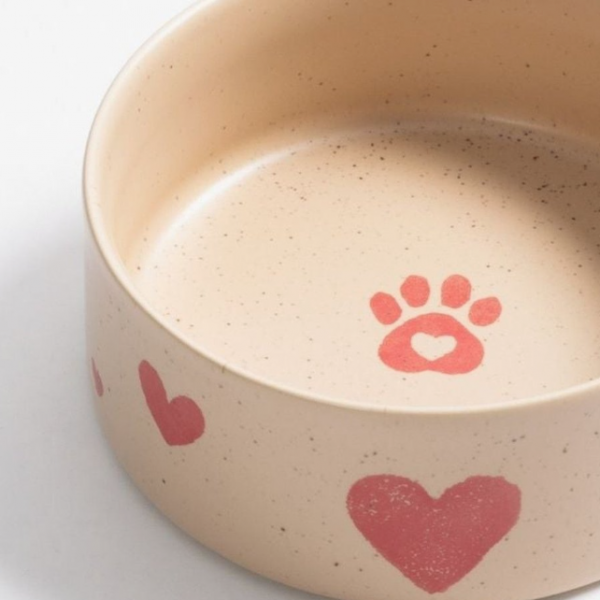 Egg Back Home - Hearts Hundenapf 16,5 cm, 2er-Set