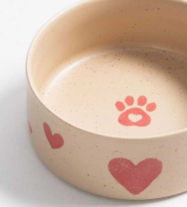 Egg Back Home - Hearts Hundenapf 16,5 cm, 2er-Set